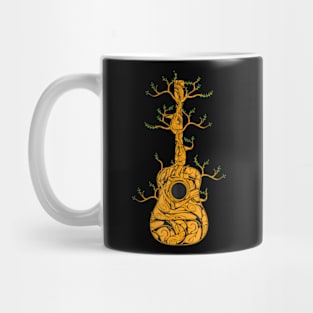 Acoustic Guitar Player Tree Nature Life Guitarist Musician Mug